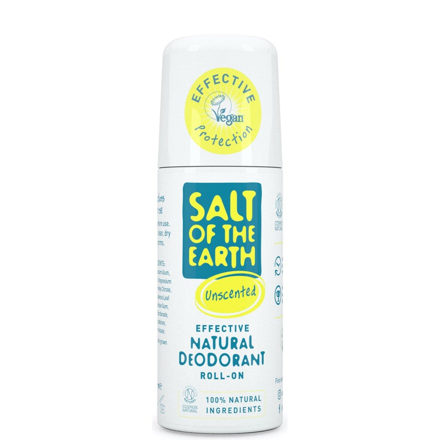 Salt Of The Earth Natural Unscented Roll On Deodorant 75ml